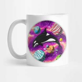 Psychedelic Orca Whale Mug